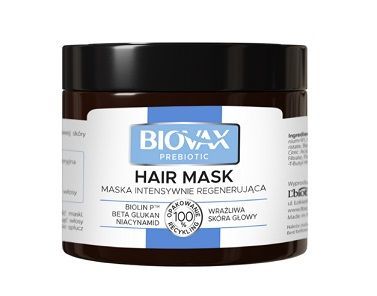 BIOVAX PREBIOTIC Maska do włosów słabych i wrażliwej skóry głowy 250ml