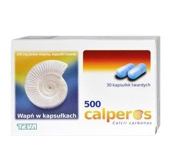 Calperos 500, 200mg jonów wapnia *30 kaps.