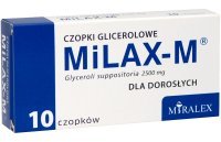 Czopki glicerolowe dla dorosłych 2,5g MILAX-M