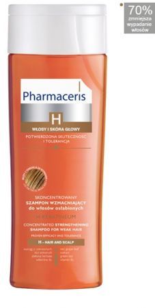 PHARMACERIS H KERATINEUM Skoncentrowany szampon wzmacniający do włosów osłabionych 250ml