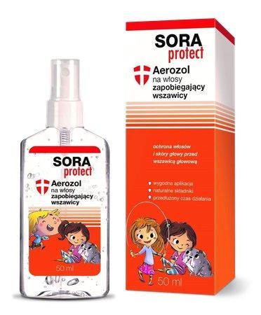SORA PROTECT Aerozol na włosy zapobiegający wszawicy 50ml