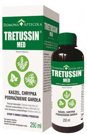 Tretussin Med syrop o smaku czarnej porzeczki 250 ml Domowa Apteczka