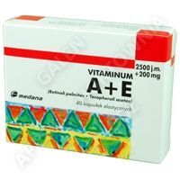 Vitaminum A+E  2500j.m.+ 0,2g *40 kaps.